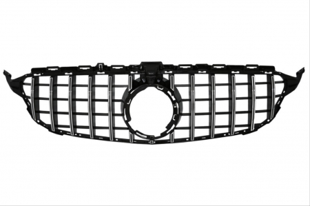 W205 - Grila Centrala Compatibilă Mercedes C-Class W205 2014-2018 Panamericana Crom