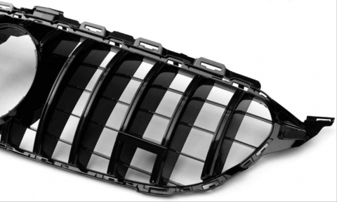 Grila Centrala Mercedes C-Class W205 2018-2020 Panamericana Negru Lucios [1]