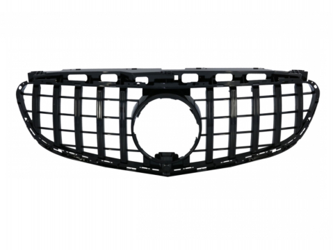 W212 - Grila Centrala Compatibilă Mercedes E-Class W212 S212 Facelift 2013-2016 GT-R Negru Lucios