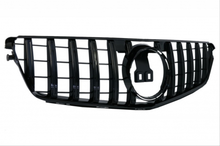Grila Centrala Compatibila Mercedes C-Class W204 S204 Sedan Wagon 07-14 Panamericana Negru [1]