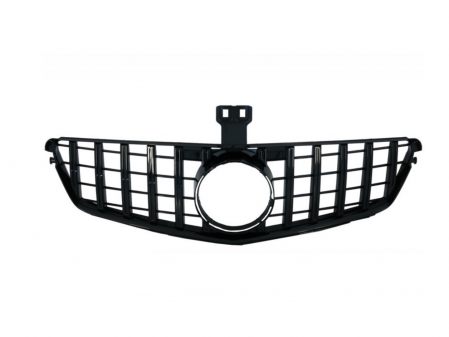 W204 - Grila Centrala Compatibila Mercedes C-Class W204 S204 Sedan Wagon 07-14 Panamericana Negru