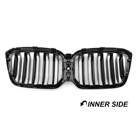 Grile Centrale Compatibile BMW X3 G01 LCI G02 X4 LCI 2021 - 2024, Negru Lucios [3]