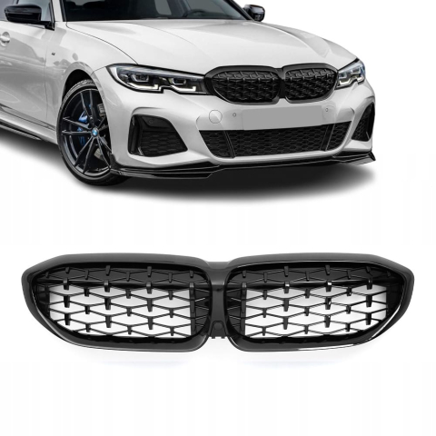 GRILE - Grile BMW G20/G21 M340 Look – Negru Lucios