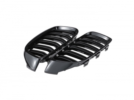 Grile Duble Compatibile BMW Seria 4 F32 33 F36 Negru Lucios [2]