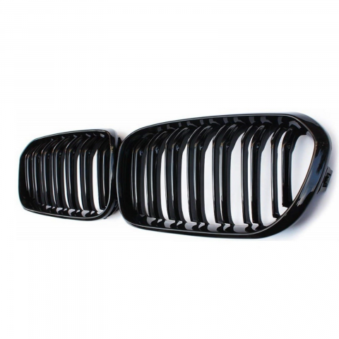 Grile Duble BMW F20 2016–2018 Negru Lucios – Compatibile Seria 1 Facelift [2]