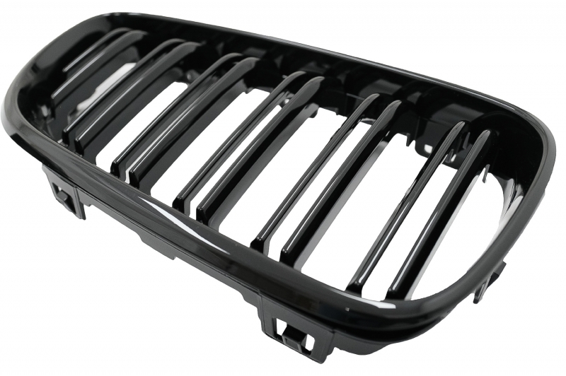 Grile Duble Compatibile BMW Seria 2 F22 2014-2016 Negru Lucios [3]