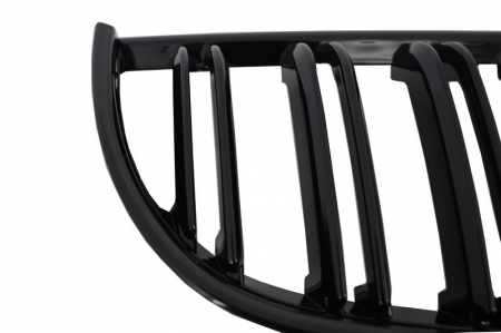 Grile Duble Compatibile BMW Seria 3 E90 NFL, Negru Lucios [4]
