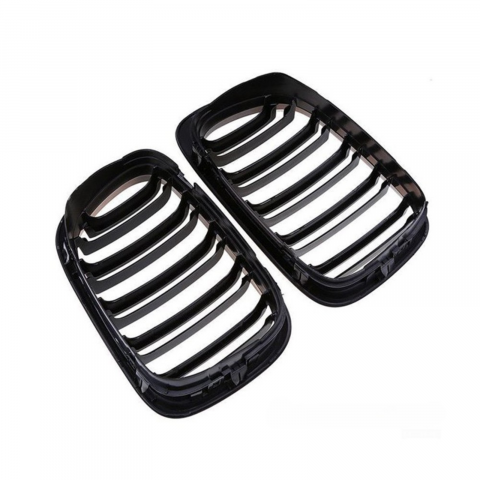 Grile Duble Compatibile BMW Seria 3 e46 Coupe 1999-2003 , Negru Lucios [2]