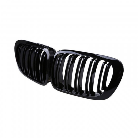 Grile Duble Compatibile BMW Seria 3 e46 Coupe 1999-2003 , Negru Lucios [1]