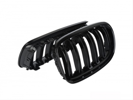 Grile Duble Compatibile BMW Seria 3 E90 LCI Negru Lucios [2]