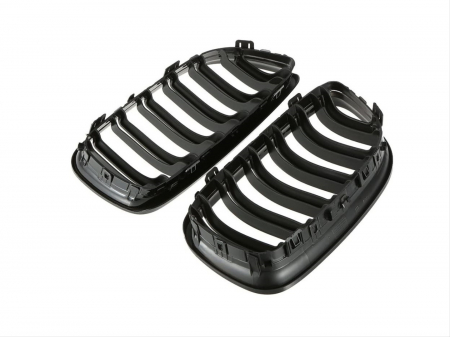 Grile Duble Compatibile BMW Seria 3 E90 LCI Negru Lucios [4]