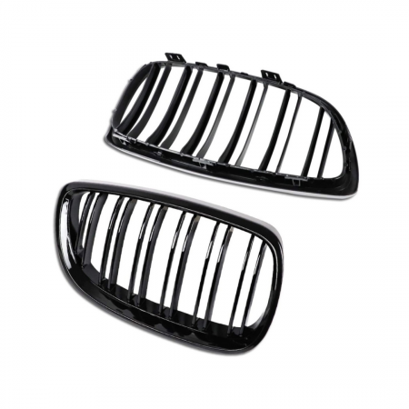 Grile Duble Compatibile BMW Seria 3 E92 E93 NFL 2006 - 2009 Negru Lucios [2]
