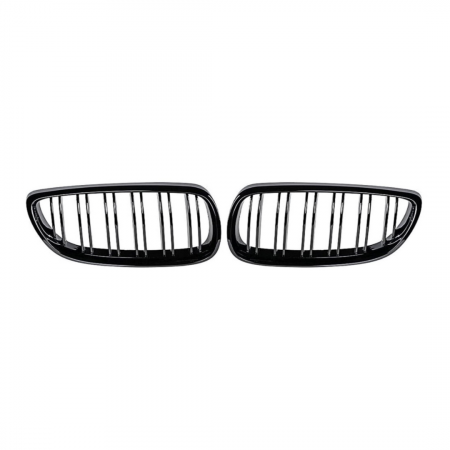 Seria 3 E92 - Grile Duble Compatibile BMW Seria 3 E92 E93 NFL 2006 - 2009 Negru Lucios