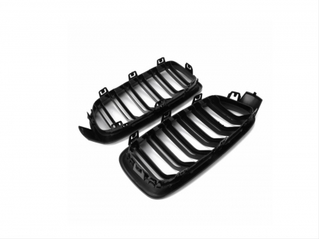 Grile Duble Compatibile BMW Seria 3 F30 Negru Lucios [2]