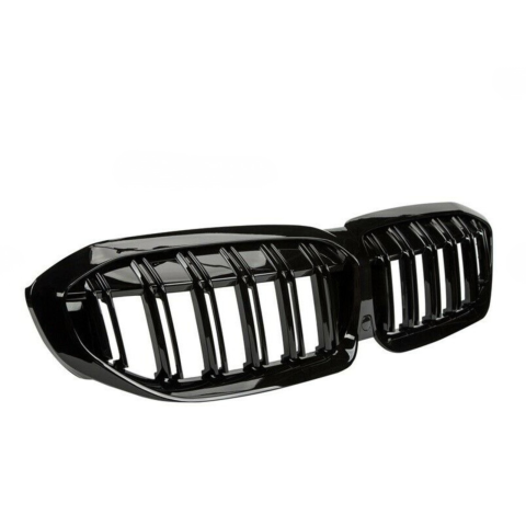 Grile Duble Compatibile BMW Seria 3 G20 / G21  Negru Lucios [2]