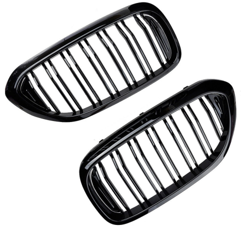 Grile Duble Compatibile BMW Seria 5 G30 G31 2017-2019 Negru Lucios [5]