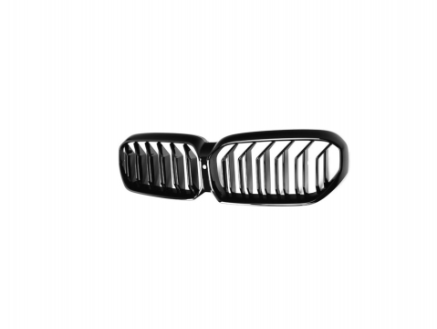 Grile Duble Compatibile BMW Seria 5 G30 G31 Facelift 2020+ Negru Lucios [4]