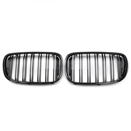 GRILE COMPATIBILE BMW - Grile Duble Compatibile BMW Seria 7 G11 G12 2015-2019 Negru Lucios