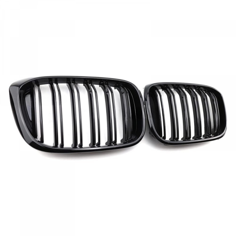 Grile Duble Compatibile BMW X3 G01 11.2017-up X4 G02 02.2018-up Negru Lucios [1]