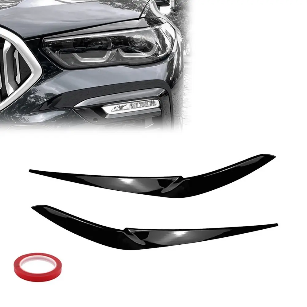 Pleoape faruri Seria X5 G05 X6 G06 - Pleoape Faruri BMW X5 G05 X6 G06 Pre-LCI Negru Lucios