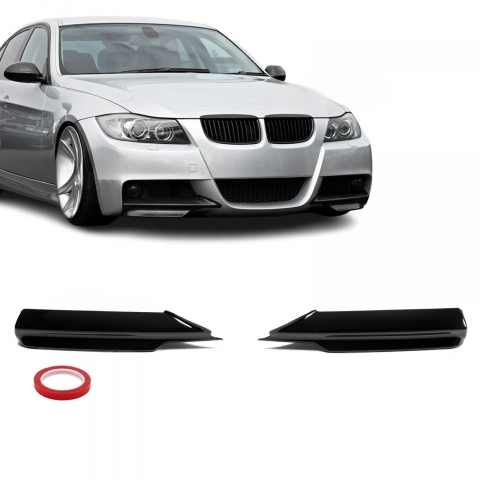 ACCESORII EXTERIOR - Splittere Bara Față BMW E90 E91 PRE-LCI M Sport Negru Lucios