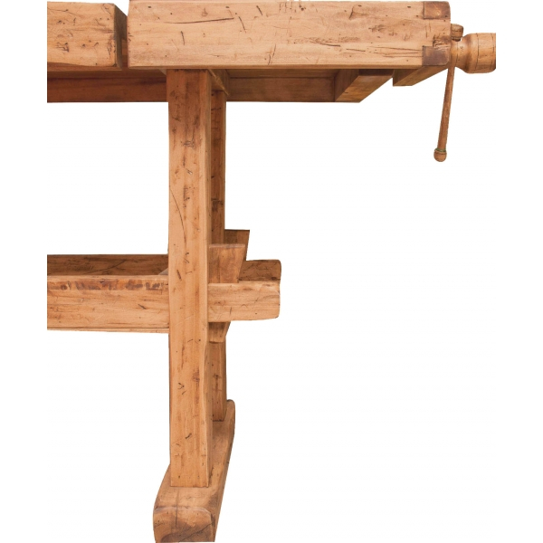 Banc de tamplar, L194*84*H90 cm,  natur antic, lemn masiv [7]