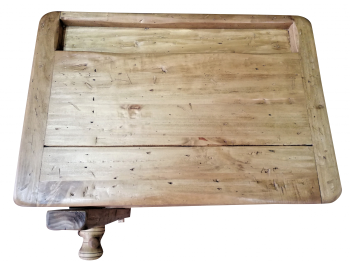 Banc de tamplar, L64*57*H82 cm,  natur antic, lemn masiv [4]