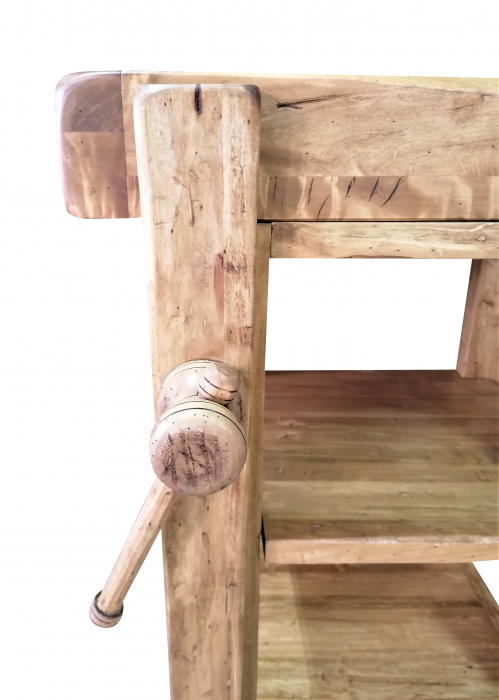 Banc de tamplar, L64*57*H82 cm,  natur antic, lemn masiv [7]