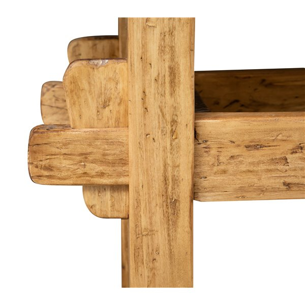 Banc de tamplar, L126*69*H90 cm, natur antic, lemn masiv [9]