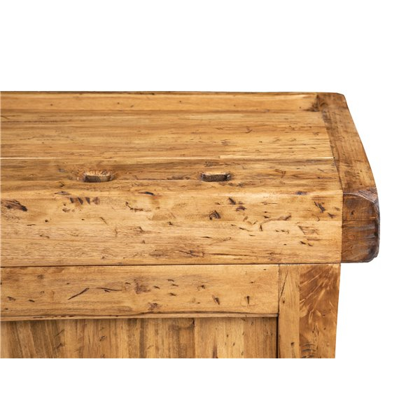 Banc de tamplar,  L119*63*H90 cm, usi glisante, natur antic, lemn masiv [7]