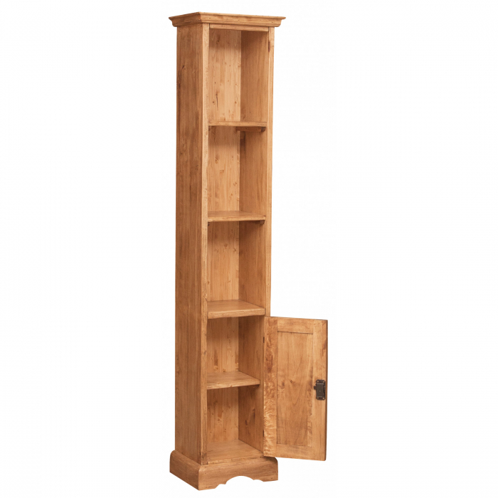 Bibliotecă mică, L40*30*H196 cm, natur antichizat, lemn masiv [3]