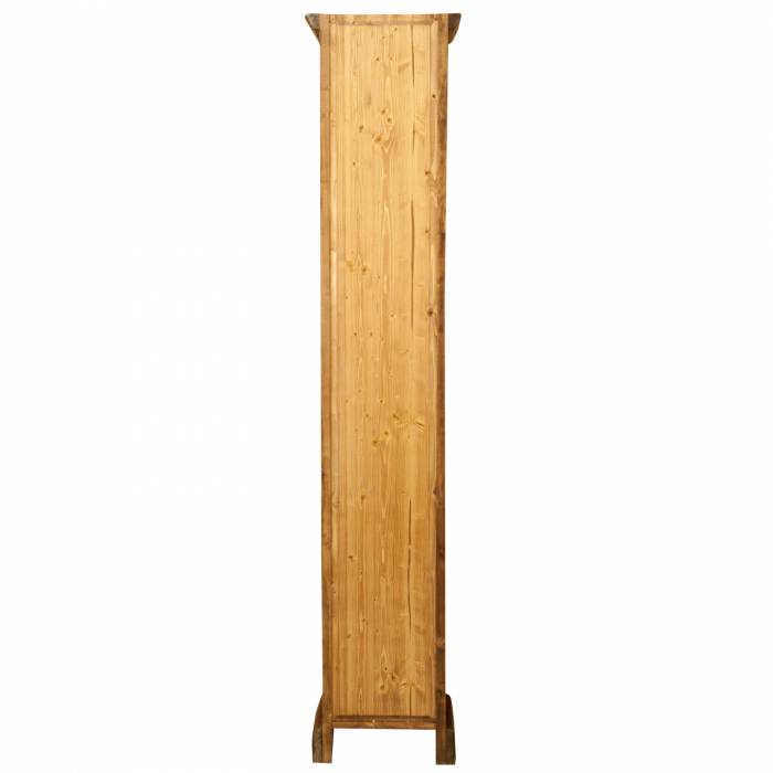 Bibliotecă mică, L40*30*H196 cm, nuc antichizat, lemn masiv [9]