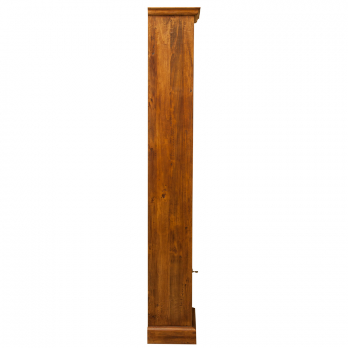 Bibliotecă mică, L40*30*H196 cm, nuc antichizat, lemn masiv [8]