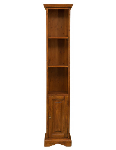 Bibliotecă mică, L40*30*H196 cm, nuc antichizat, lemn masiv [2]