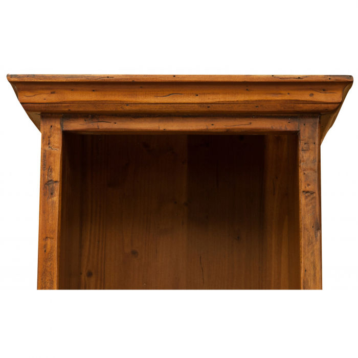 Bibliotecă mică, L40*30*H196 cm, nuc antichizat, lemn masiv [7]