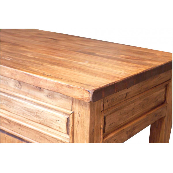 Birou, L300*90*H97 cm, natur antichizat,  lemn masiv [8]