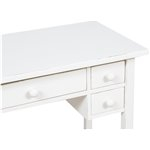 Birou,  L100*48*H80 cm, 5 sertare, alb antic, lemn masiv [3]