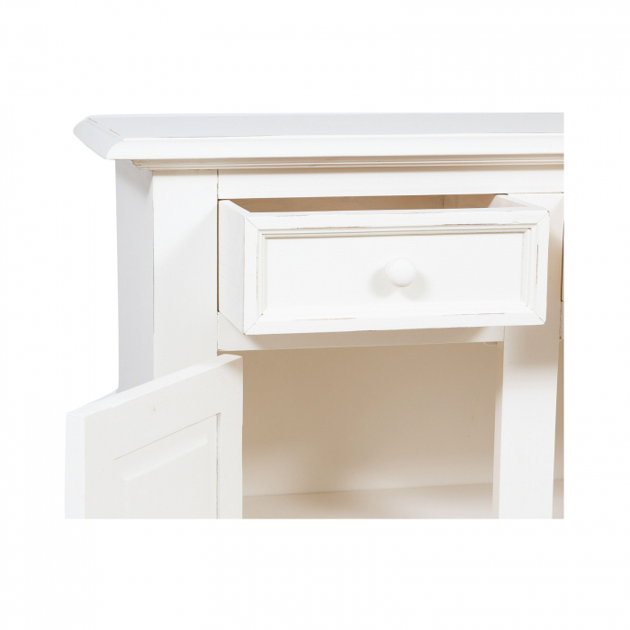 Bufet L110*45*H103 cm,  2 usi 2 sertare,  alb antic [9]