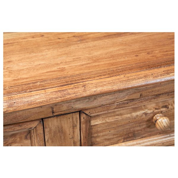 Bufet, L110*45*H103 cm,  2 usi 2 sertare, lemn masiv [8]