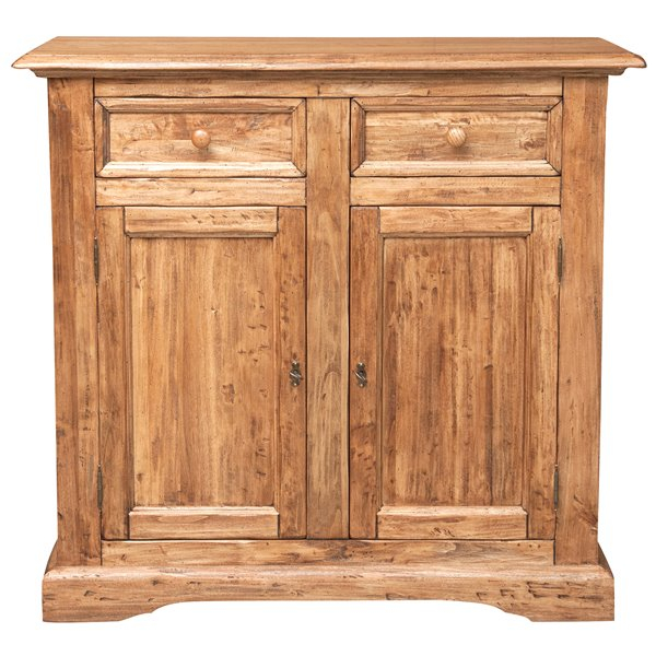 Bufet, L110*45*H103 cm,  2 usi 2 sertare, lemn masiv [1]