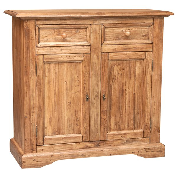 Bufet, L110*45*H103 cm,  2 usi 2 sertare, lemn masiv [2]