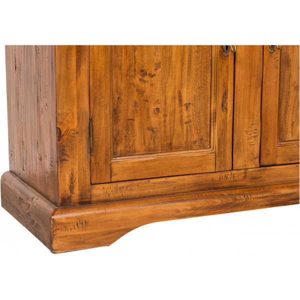Bufet, L110*45*H103 cm,  2 usi 2 sertare, lemn masiv [3]