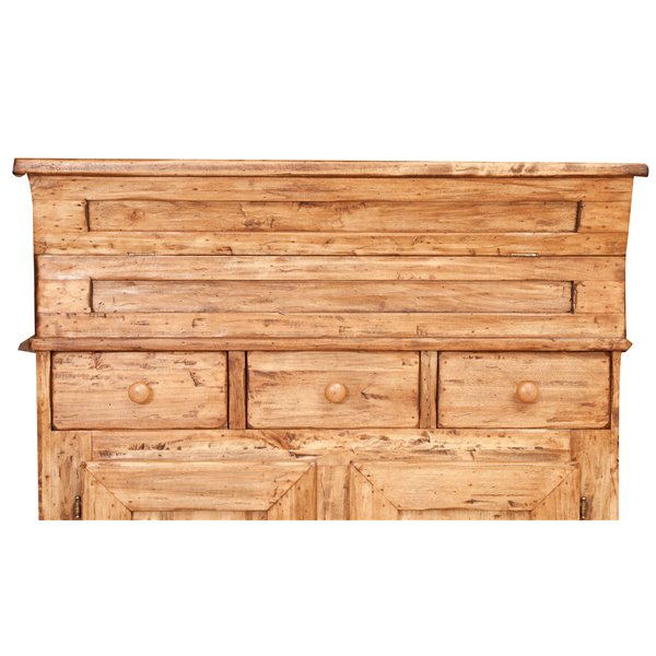 Bufet, L100*55*H101 cm,  2 usi 3 sertare, blat rabatabil, lemn masiv [11]