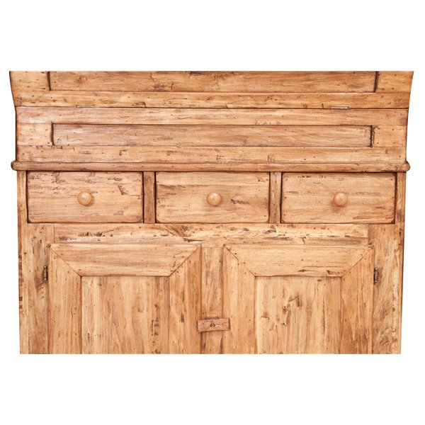 Bufet, L100*55*H101 cm,  2 usi 3 sertare, blat rabatabil, lemn masiv [13]