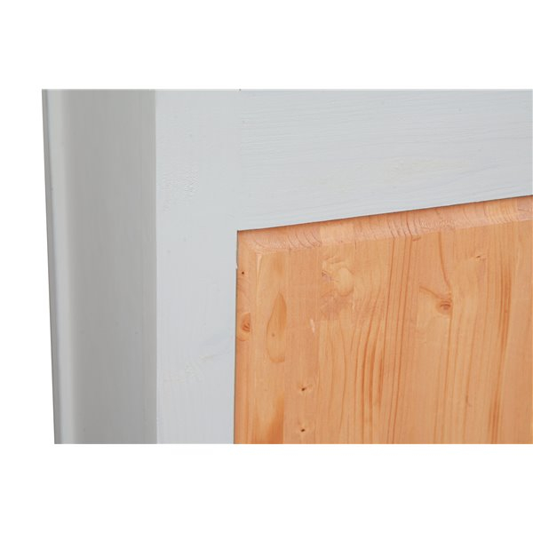Bufet, L170*42*H90 cm,  2 usi 4 sertare, alb/natur antic [5]