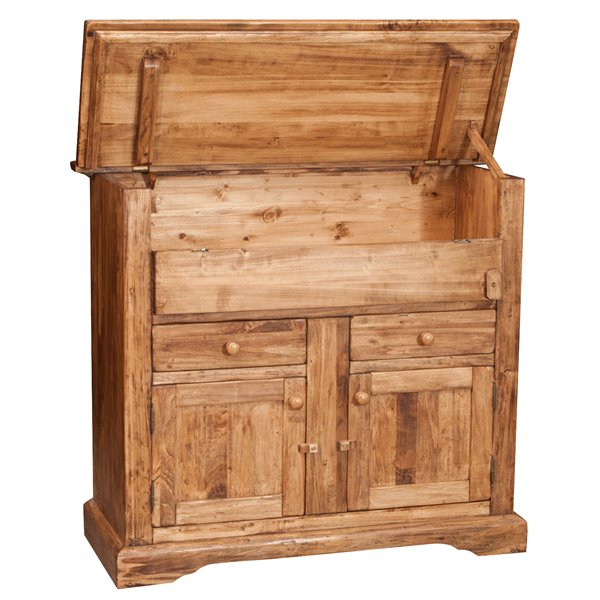 Bufet 2 usi, culoare natur, L115*48*102 cm [4]