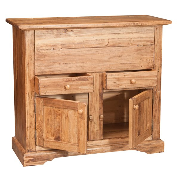 Bufet 2 usi, culoare natur, L115*48*102 cm [3]