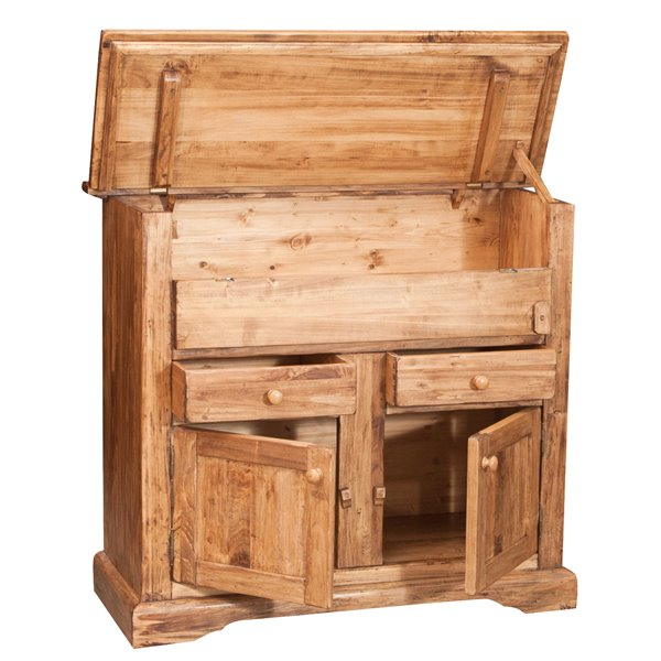 Bufet 2 usi, culoare natur, L115*48*102 cm [5]