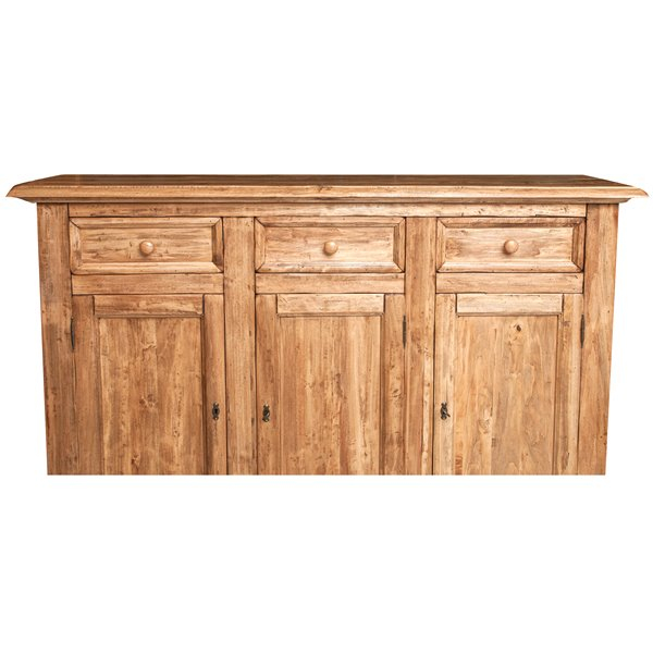 Bufet, L156*45*H103 cm, 3 usi 3 sertare, lemn masiv [6]