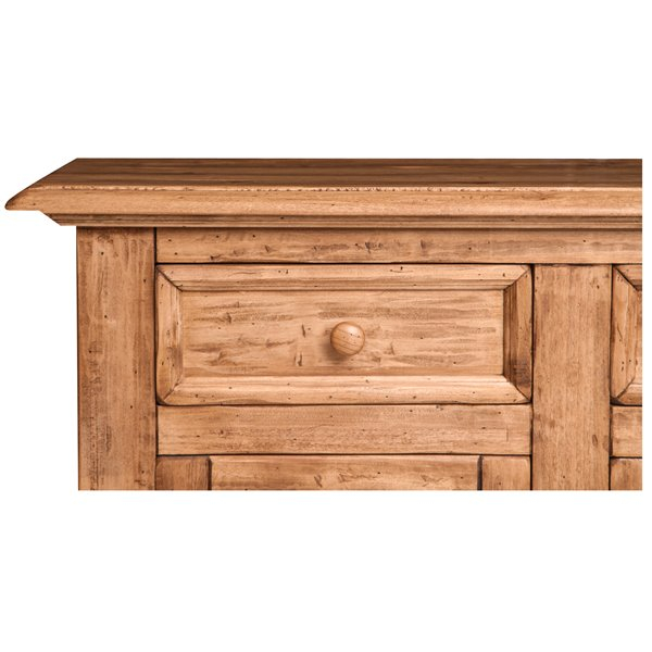Bufet, L156*45*H103 cm, 3 usi 3 sertare, lemn masiv [3]